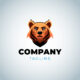 bear logo template design