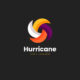 gradient hurricane logo template