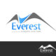 mountains everest e letter logo element vector design