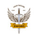 sword wings logo design